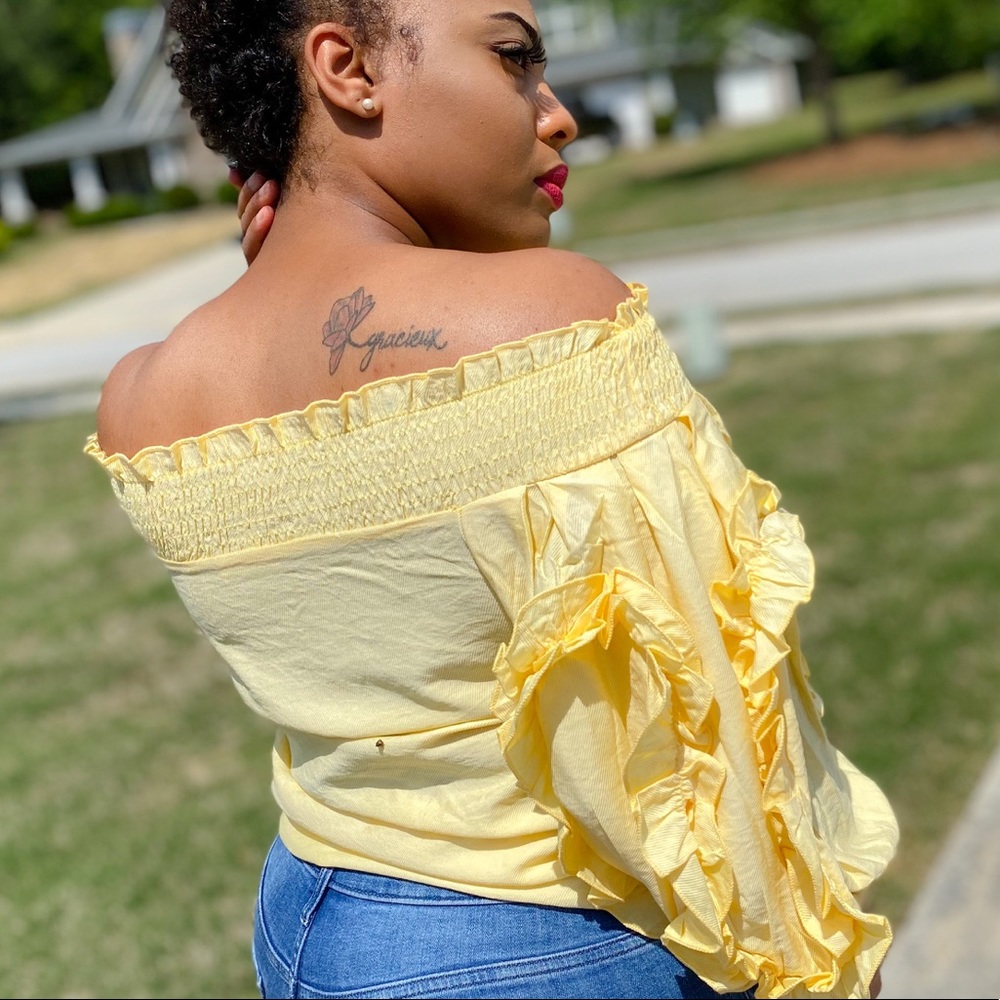 Poplin Ruffle Top - Picture 8 of 8